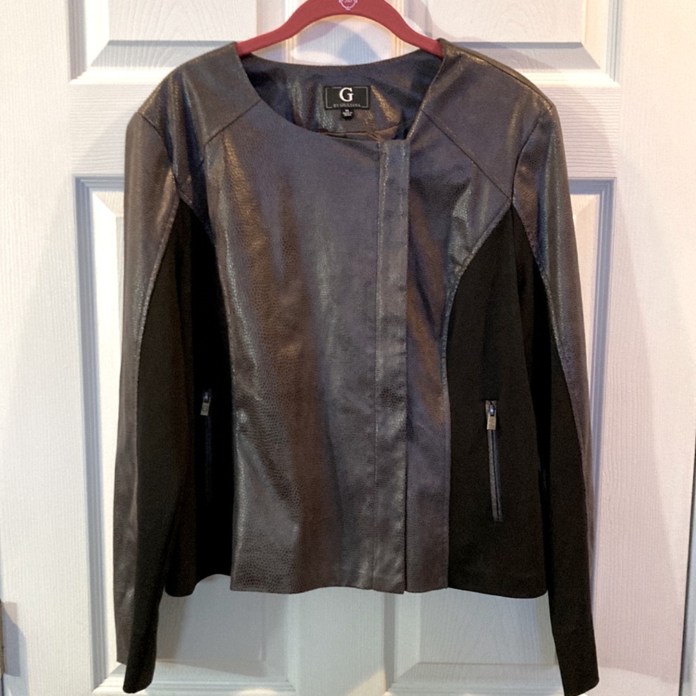 G by Giuliano Faux Leather Jacket SZ XL
